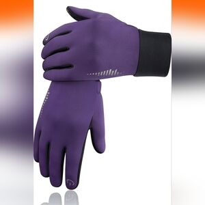 SIMARI Winter Gloves Women's Gloves Liner Thermal Warm Touch Screen Purple (New)